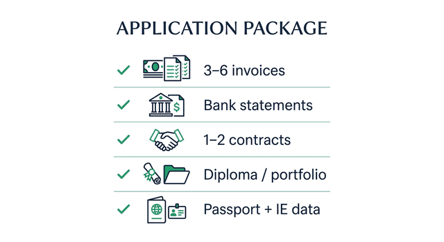 Document checklist for the work permit application